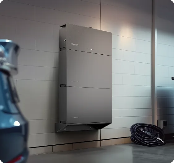 An EcoFlow home battery system