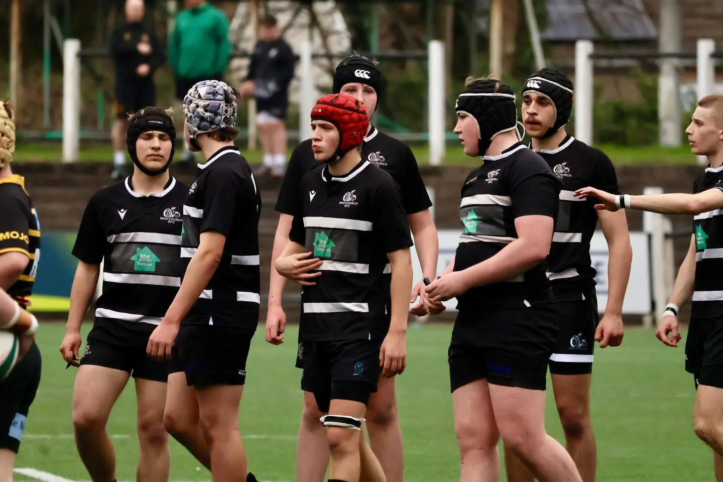 The Whitchurch RFC junior squad on the pitch