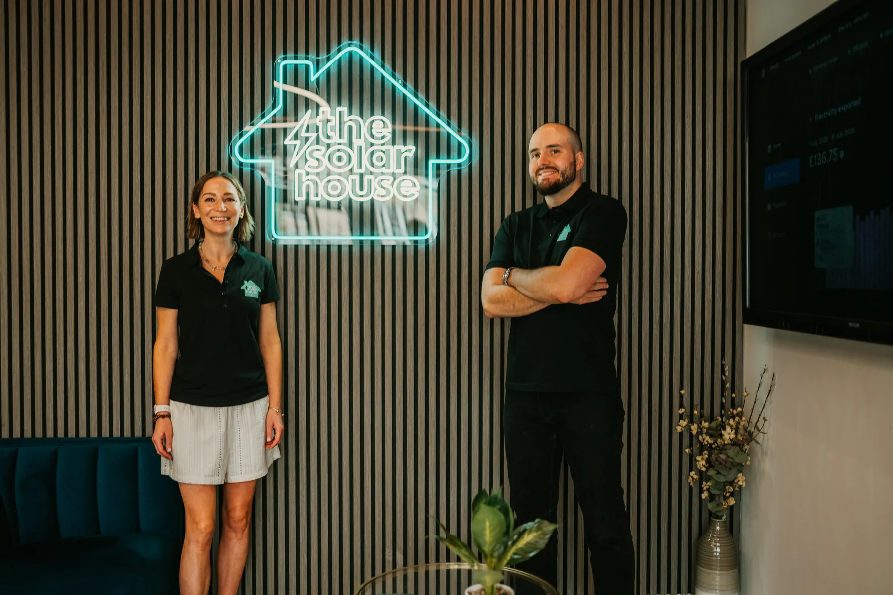 Two of the team in our Cheltenham showroom
